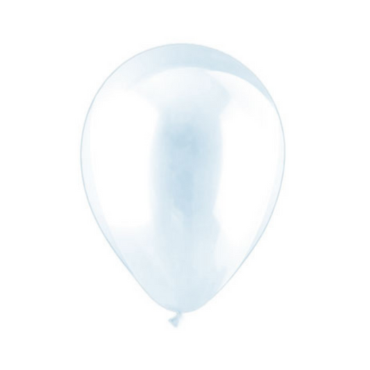 Transparente Cristal 12"  Bolsa C/100 Globos Kalu