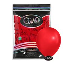Rojo Standar No. 12 Bolsa C/100 Globos Q'wao