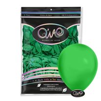 Verde Bandera Std 12" Bolsa C/100 Globos Q'wao