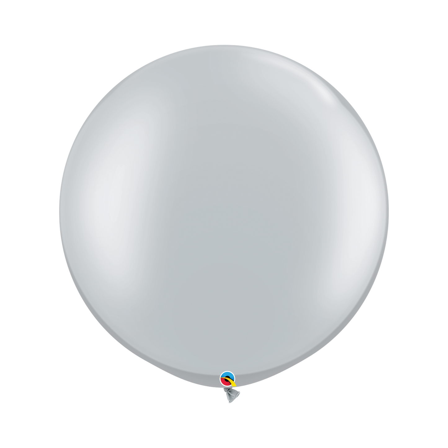Plata Métalico 30 Gigante Bolsa C/2 Globos QX "AR"