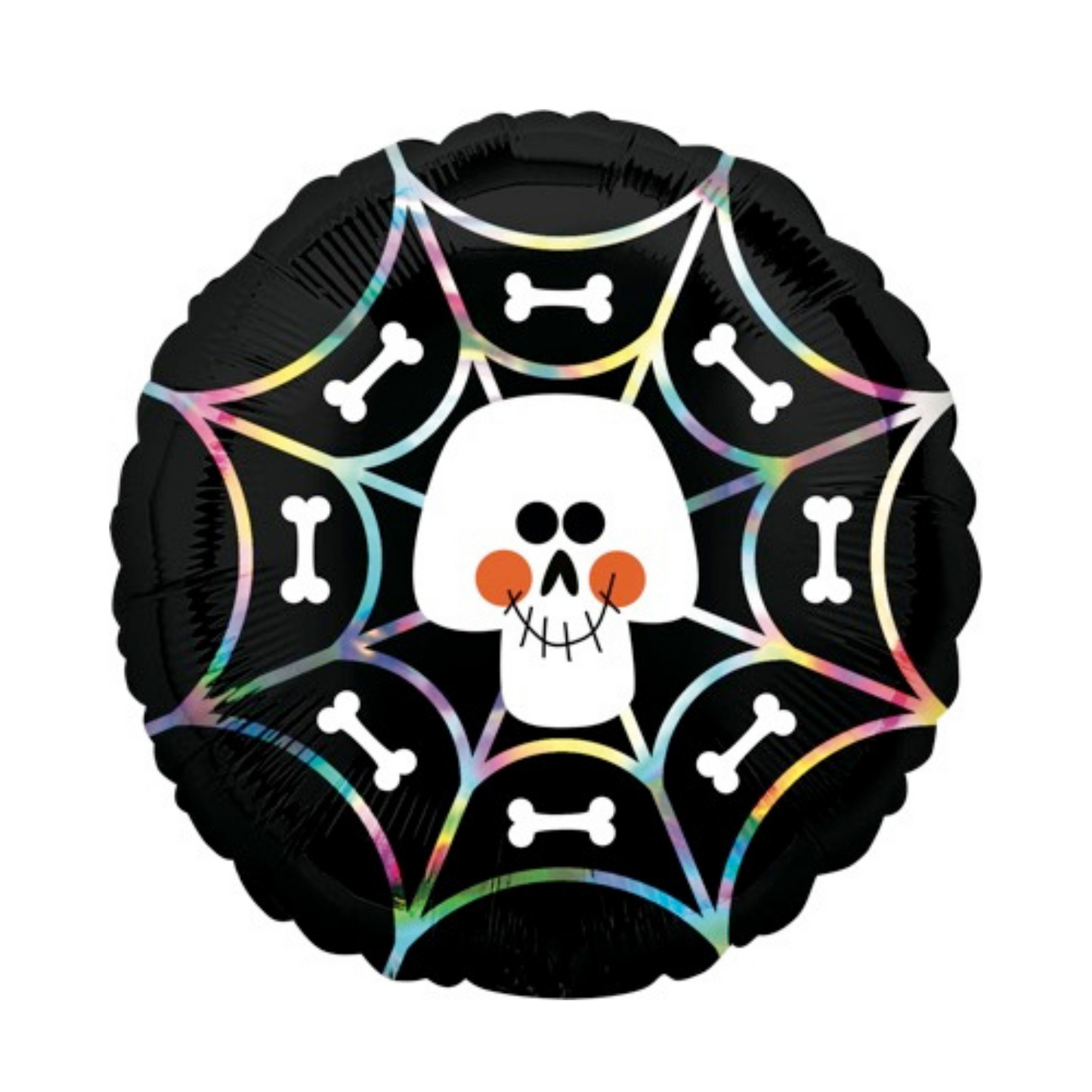Skull Web Iridescent 18" S55 Anagram