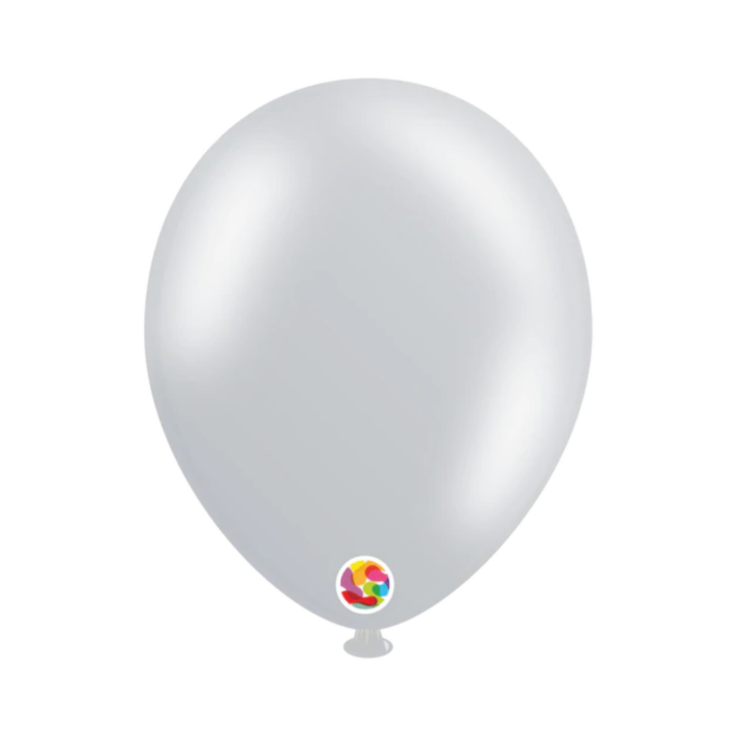 Plata Metalico 24" Bolsa C/5 Globos Balloonia