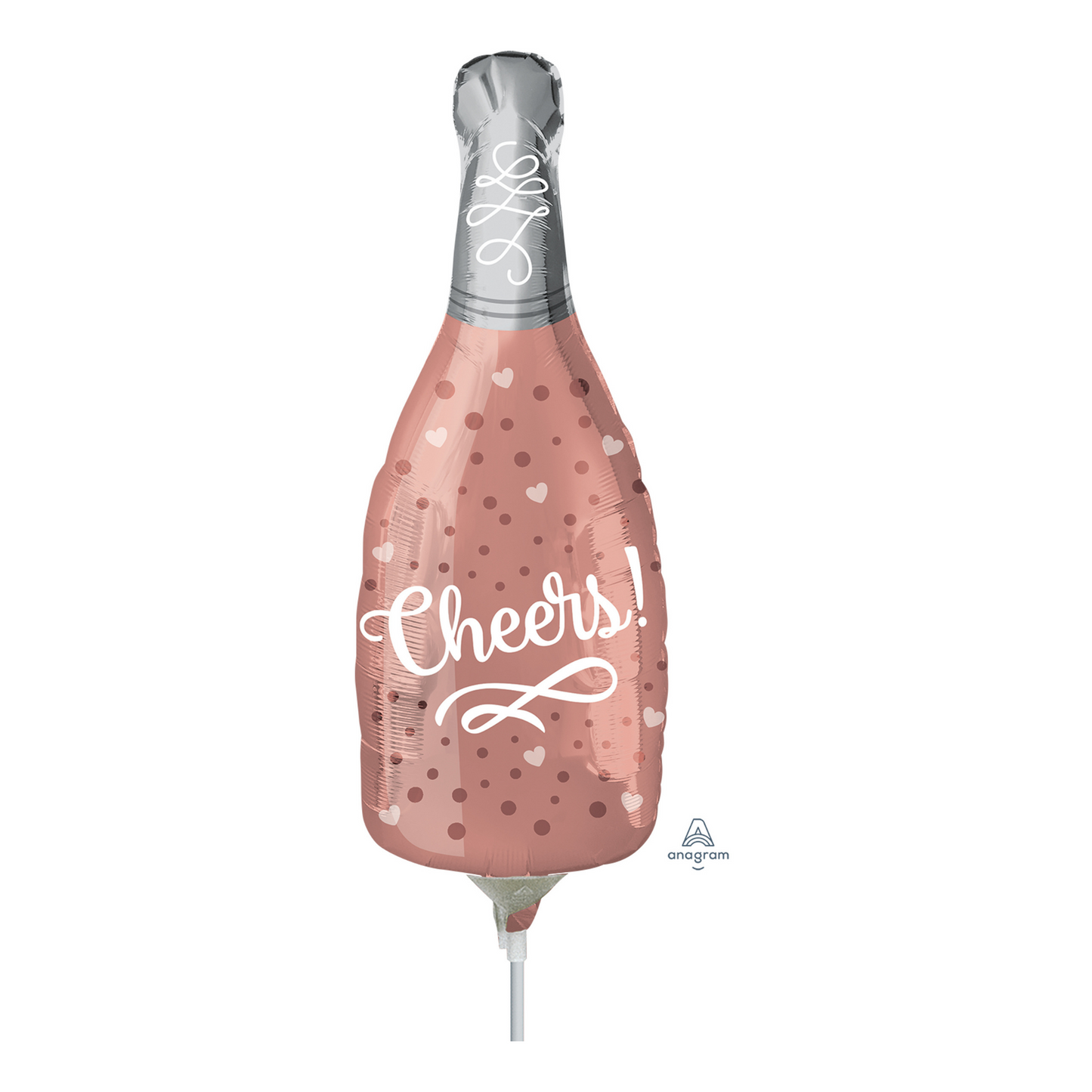 Botella Cheers Rosa 14" Mini shape A30 Convergram