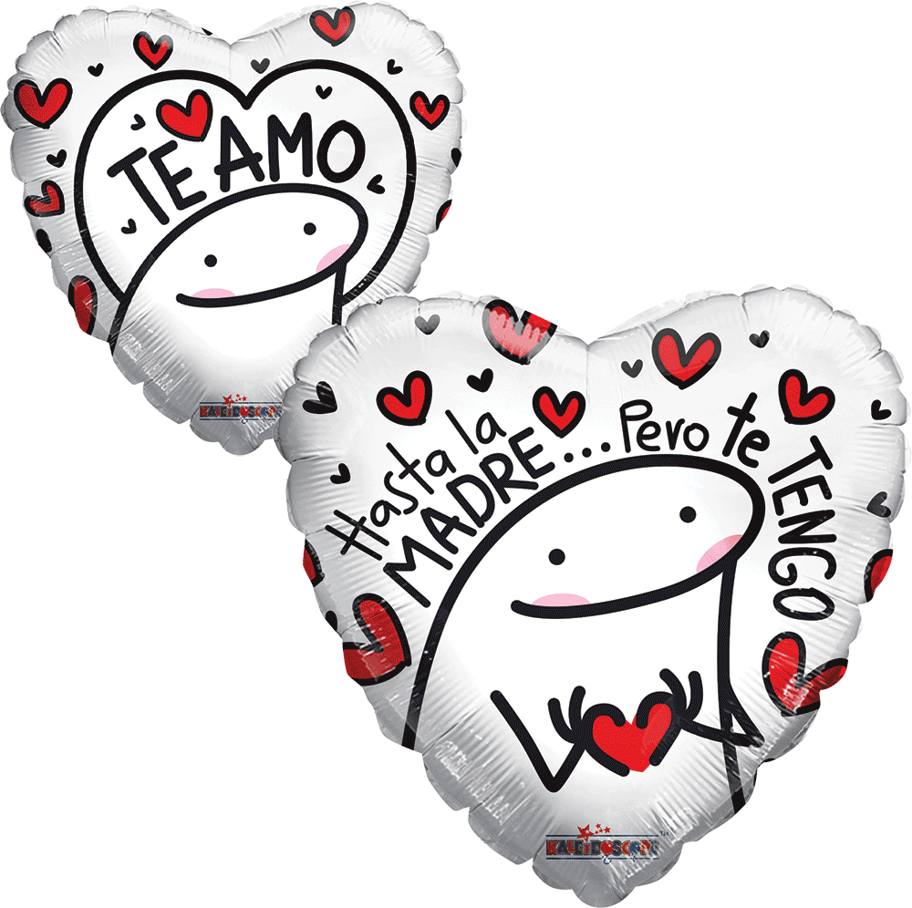 Te Amo Mono y Corazon 26" P40