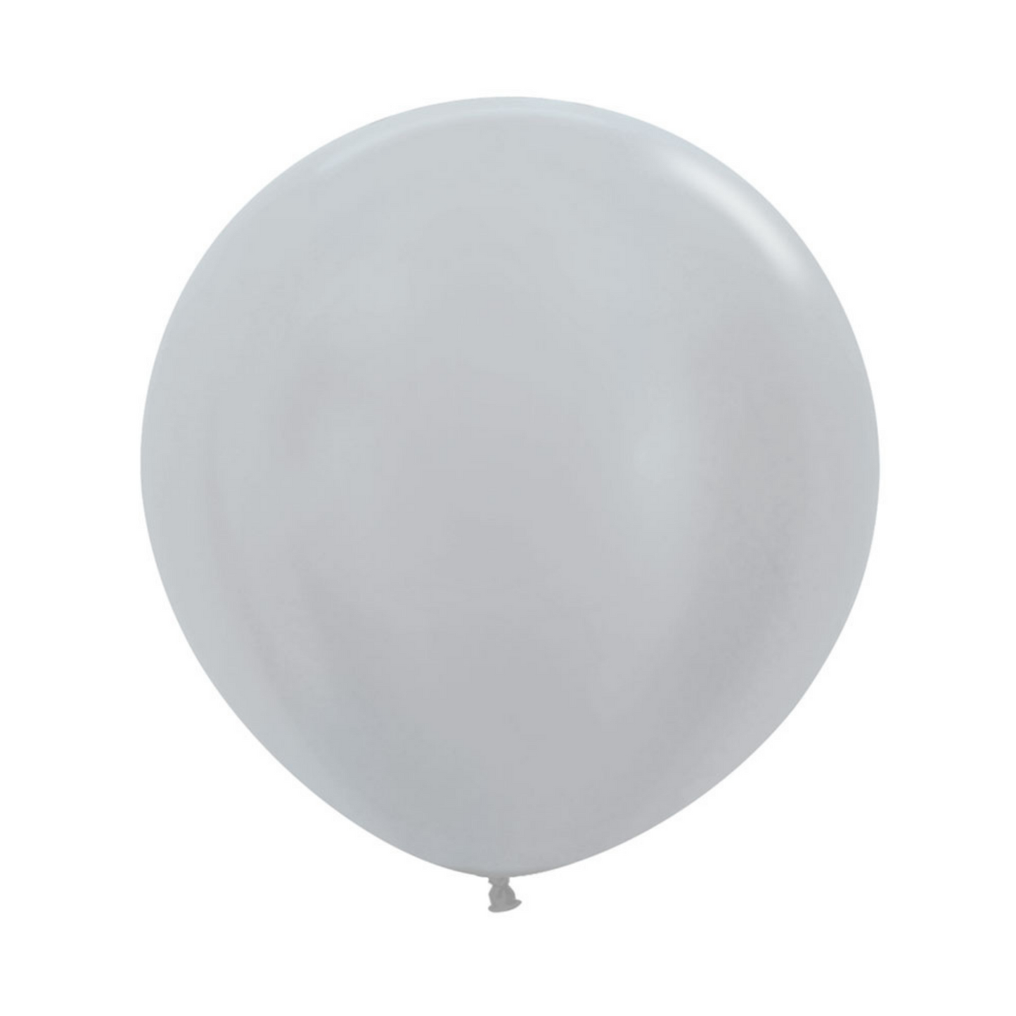 Plata Satin 24" Bolsa C/2 Globos Sempertex