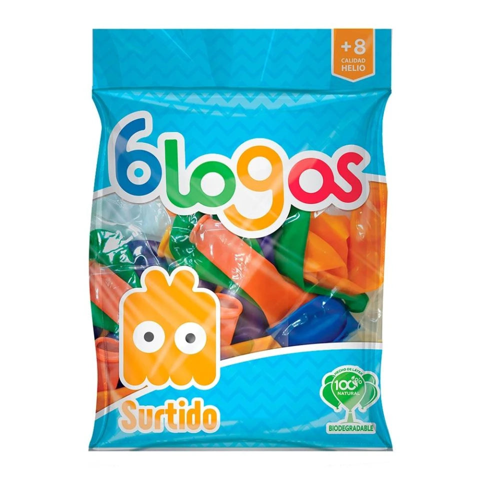 Surtido Estandar No.9 Bolsa C/50 Globos Blogos