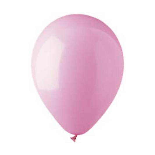 Rosa Bebé 12" Bolsa C/100 Globos Globtex