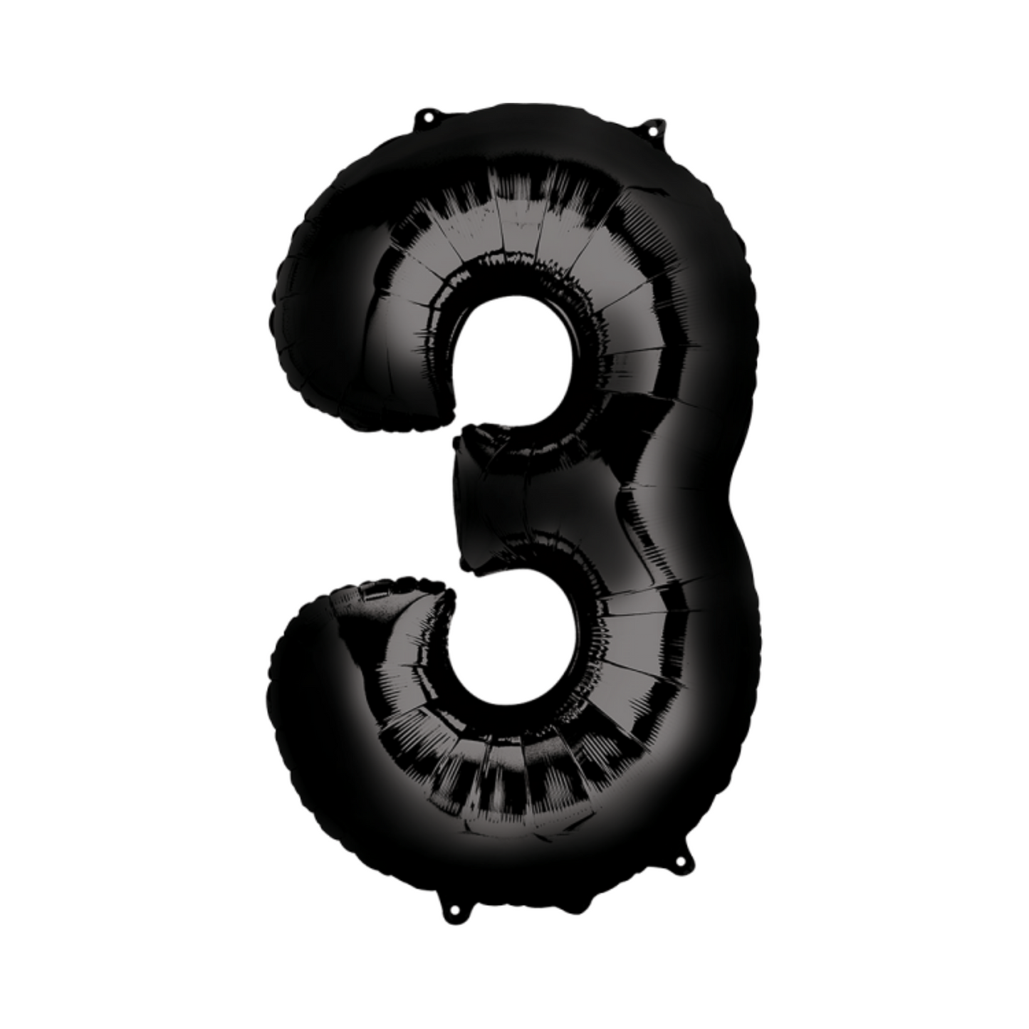 Numero 3 Negro 34" Super Shape Anagram