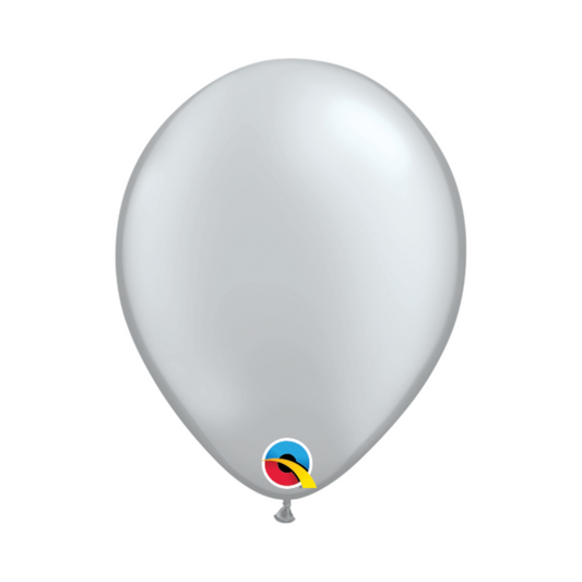 Plata Metalico 5" C/100 Globos Pzas QX "LAE"