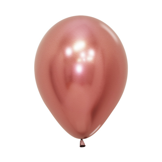 Oro Rosa Reflex 18" Bolsa C/25 Globos Sempertex
