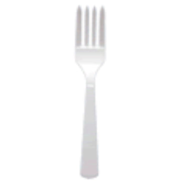 Tenedor De Plastico x 10U Blanco