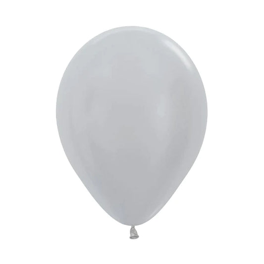 Plata Satin 5" Bolsa C/50 Globos Sempertex