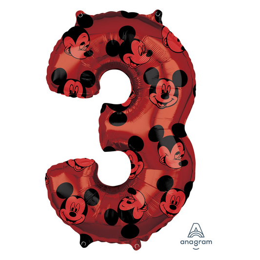 Numero 3 Mickey Mouse 34" L35 Convergram