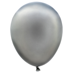 Plata Metalico No.9 Bolsa C/100 Globos Kalu